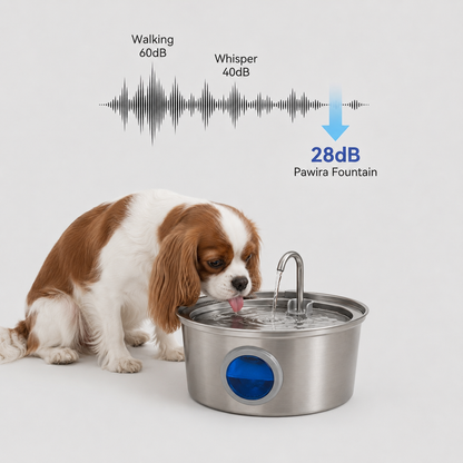 Pawira™ Stainless Steel Dog Water Fountain