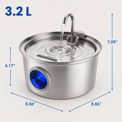 Pawira™ Stainless Steel Dog Water Fountain