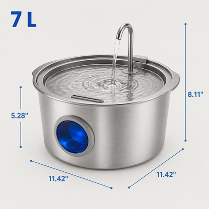 Pawira™ Stainless Steel Dog Water Fountain
