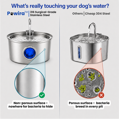 Pawira™ Stainless Steel Dog Water Fountain